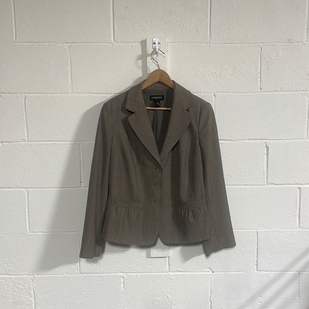 Lane Bryant Taupe Blazer Sz 16